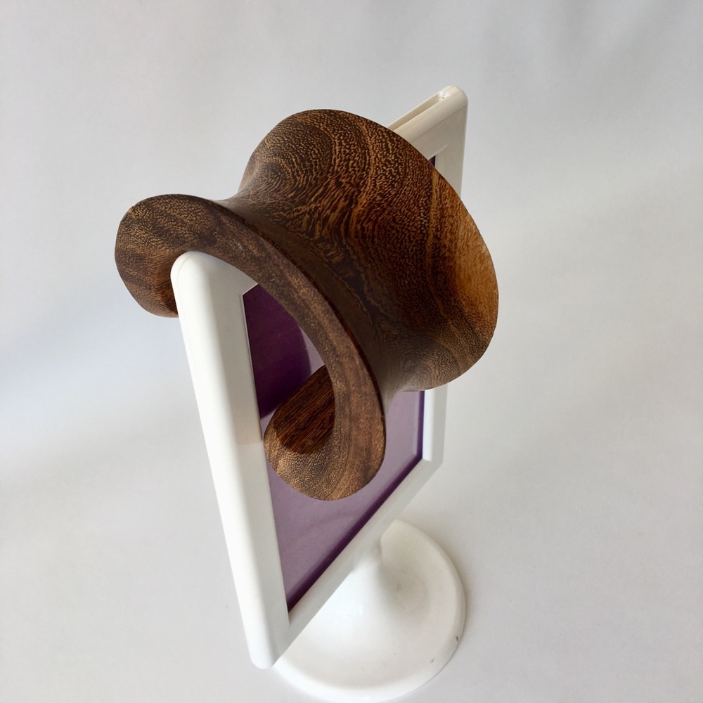 #Styling with rich wooden cuff
